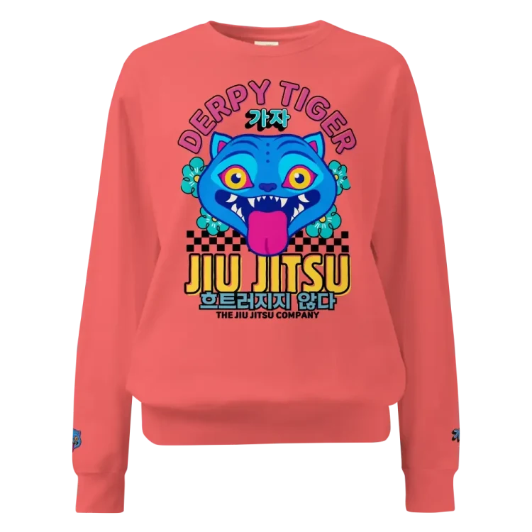 Derpy Tiger Crew Neck Sweatshirt