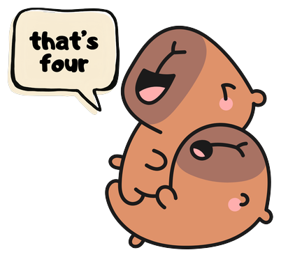 Tappy-Baras Sticker Sheet