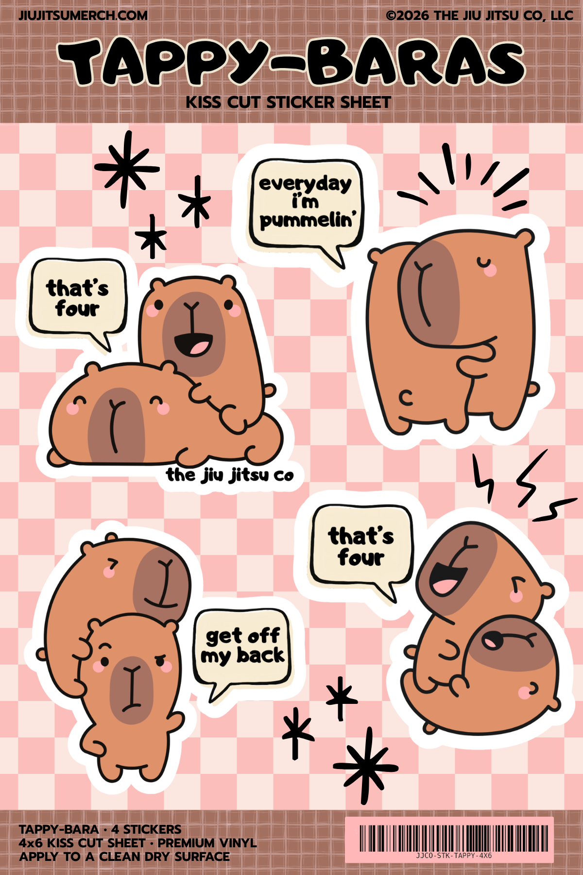 Tappy Baras Sticker Sheet