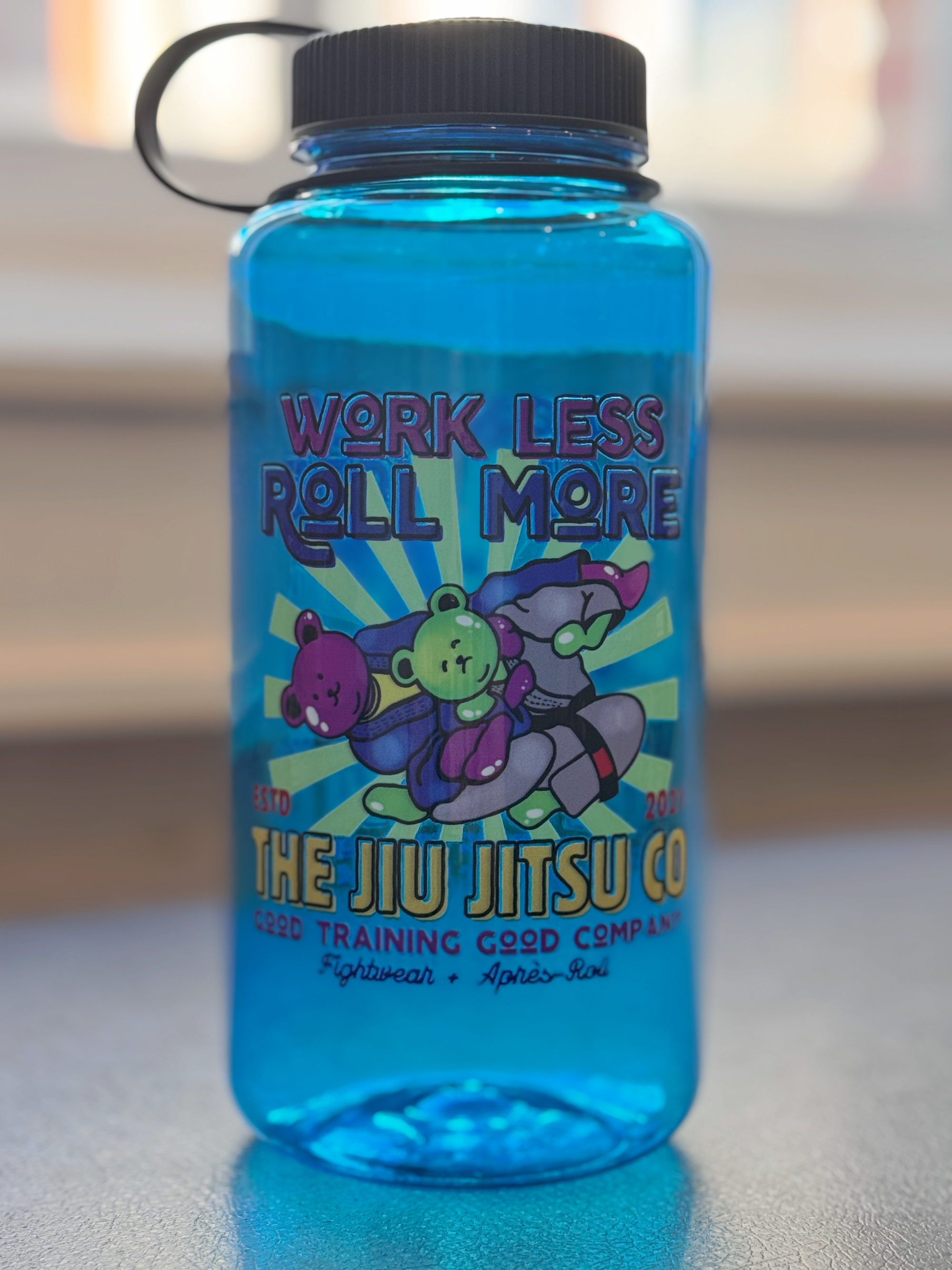 Work Less Roll More Nalgene Style Bottle