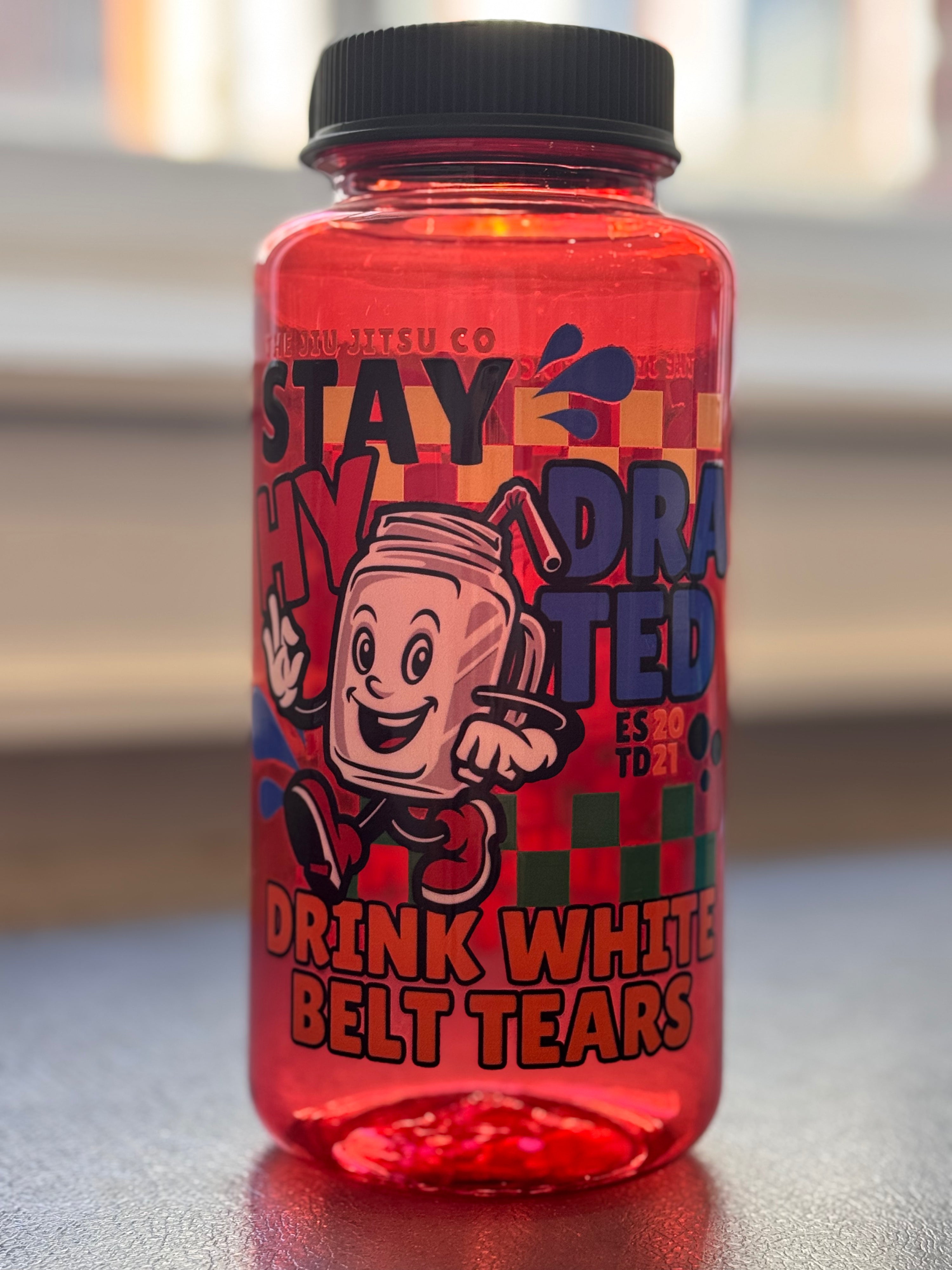Drink White Belt Tears Nalgene Style Bottle