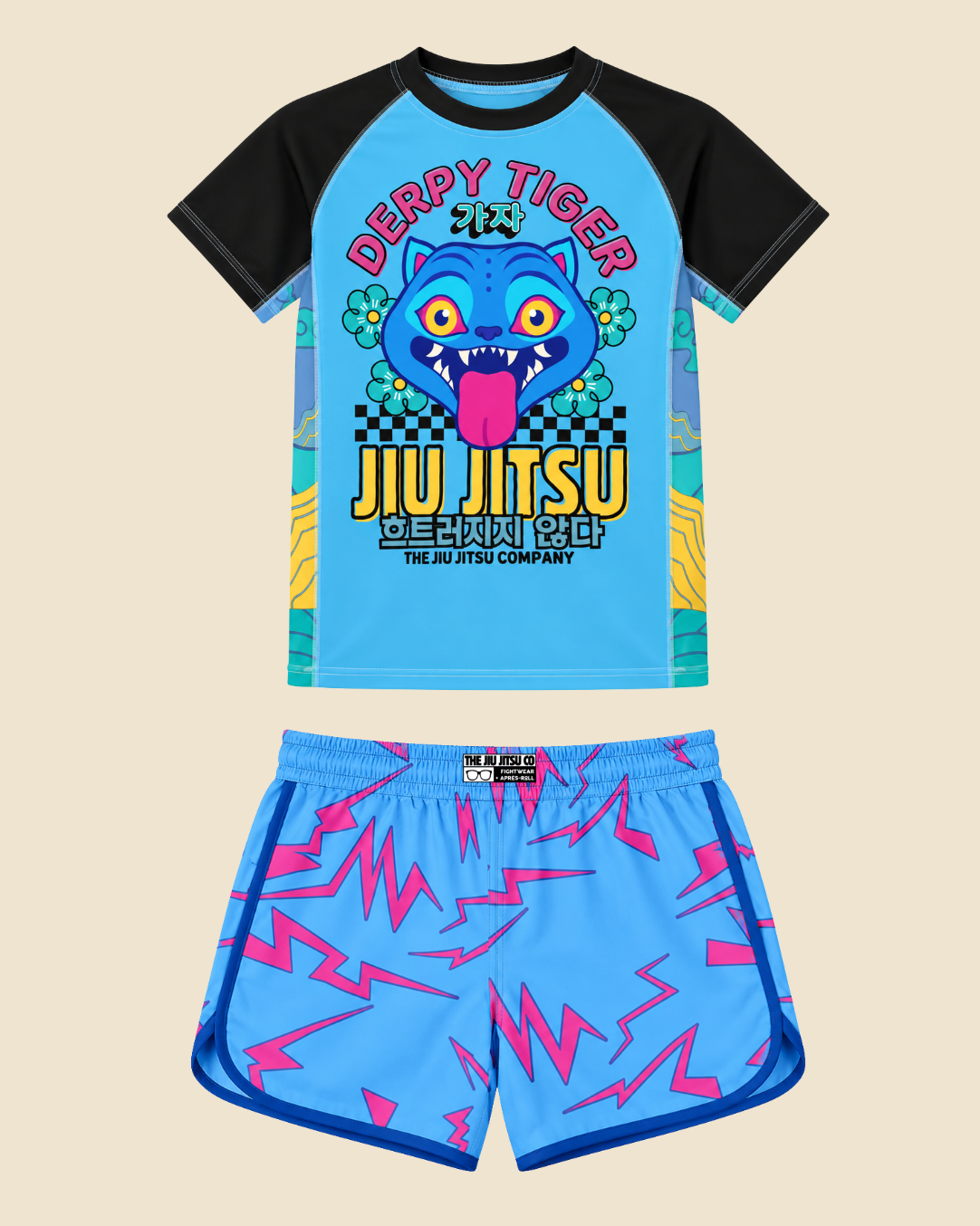Kids Derpy Tiger SS Rashguard