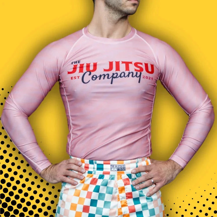 Pink Tiger Long Sleeve Rashguard